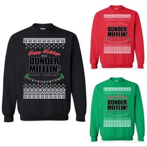 XXL Dunder Mifflin Co. Ugly Christmas Sweatshirt